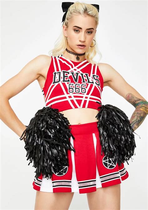 devil cheerleader costume|Devil Cheerleader Costumes .